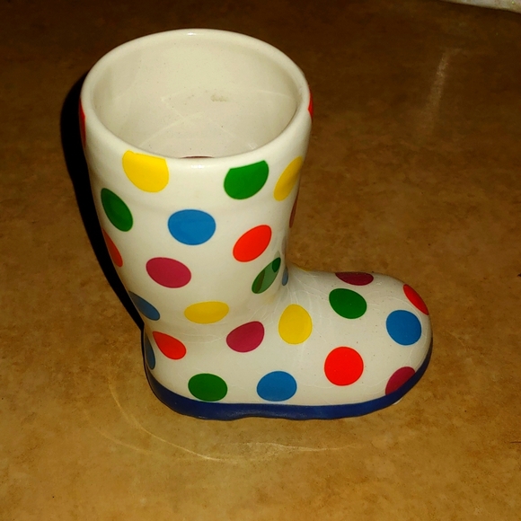 Yankee Candle Accents Yankee Candle Polka Dot Boot Votive Tealight